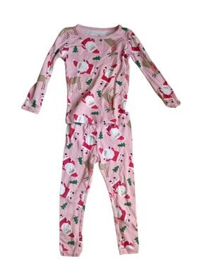 Carter's Pink Christmas Pajama Set Size Girls 2t